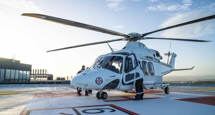 First helicopter landing on Nepean Hospital's new tower